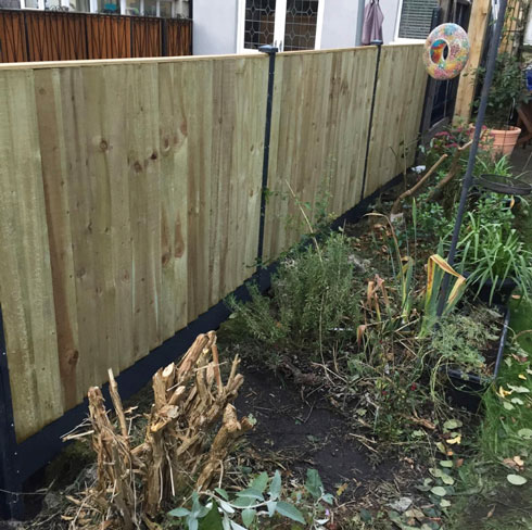 DuraPost system with 4ft fence panels 