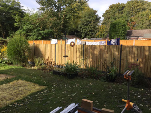 Customers view of the DuraPost 4ft fence system